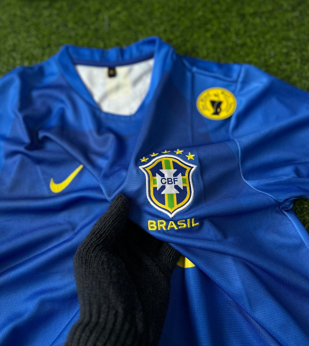 BRAZIL 2018 WORLD CUP AWAY KIT.HALFSLEEVE EMBROIDERY