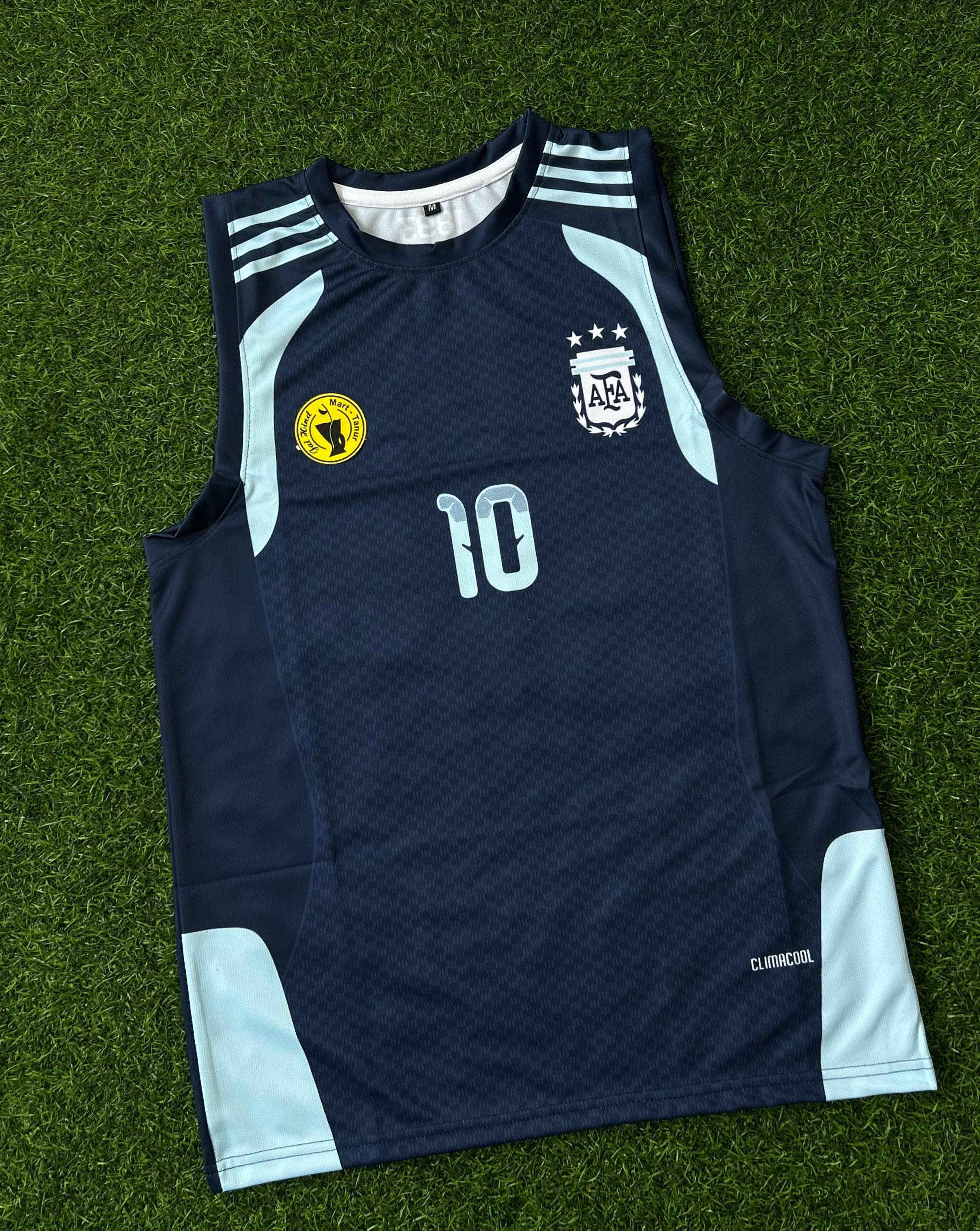 ARGENTINA 2026 WORLD CUP TRAINING KIT(MESSI) SLEEVLESS FULLSUBLIMATION