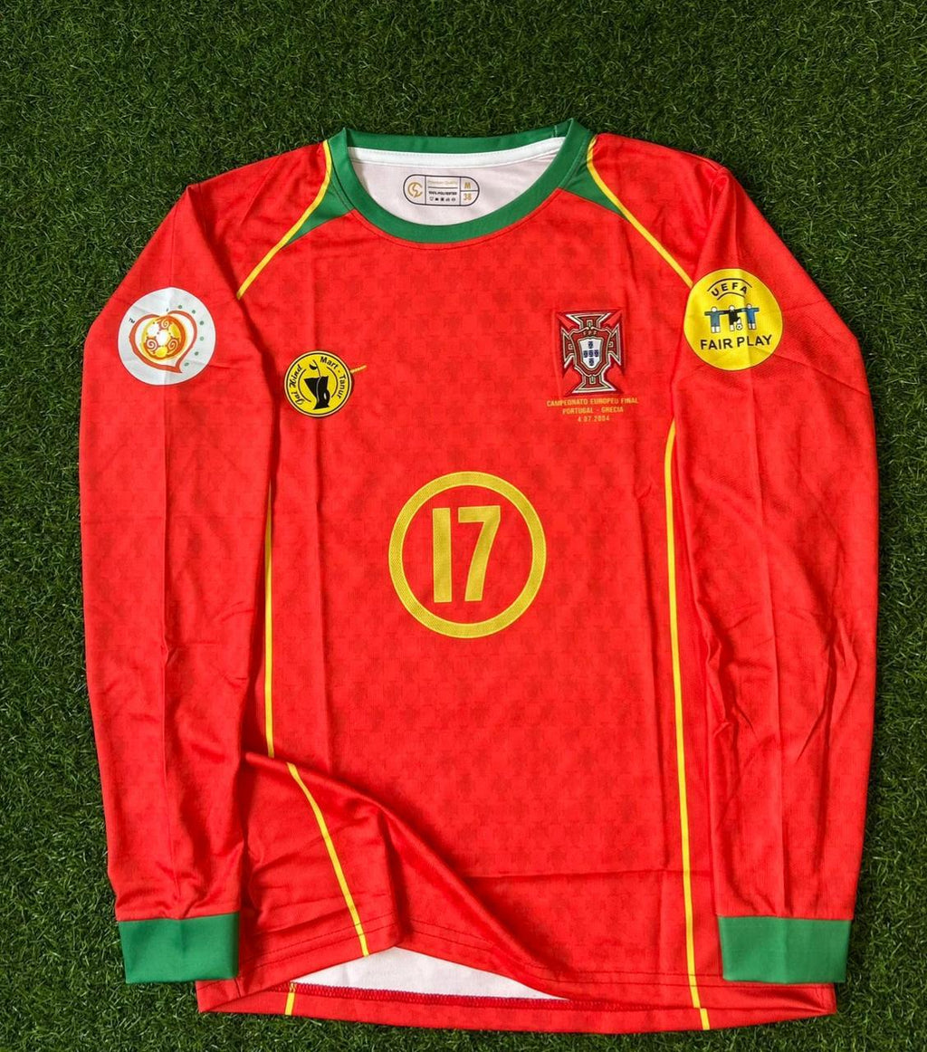 PORTUGAL 2004 HOME KIT. FULLSLEEVE EMBROILEDERY