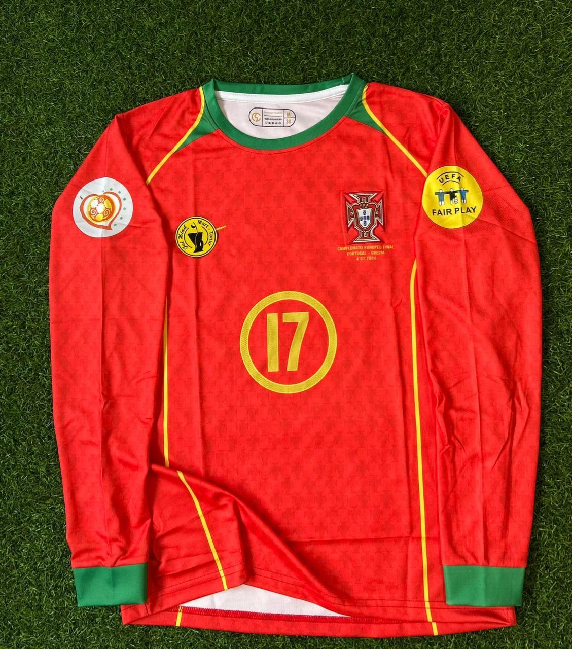 PORTUGAL 2004 HOME KIT. FULLSLEEVE EMBROILEDERY