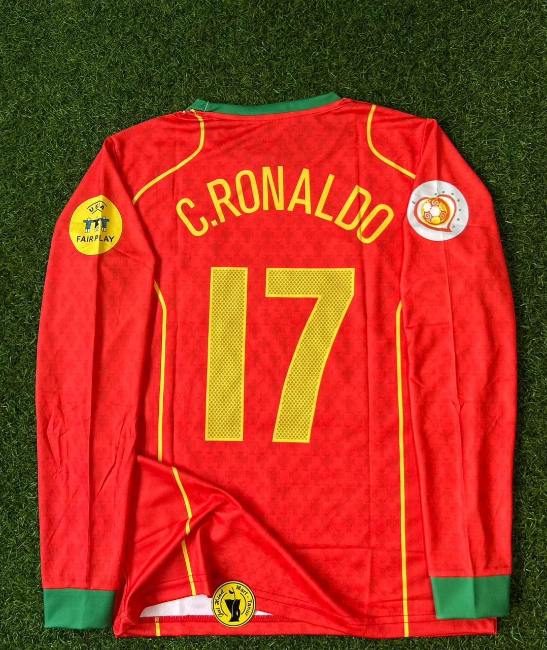 PORTUGAL 2004 HOME KIT. FULLSLEEVE EMBROILEDERY