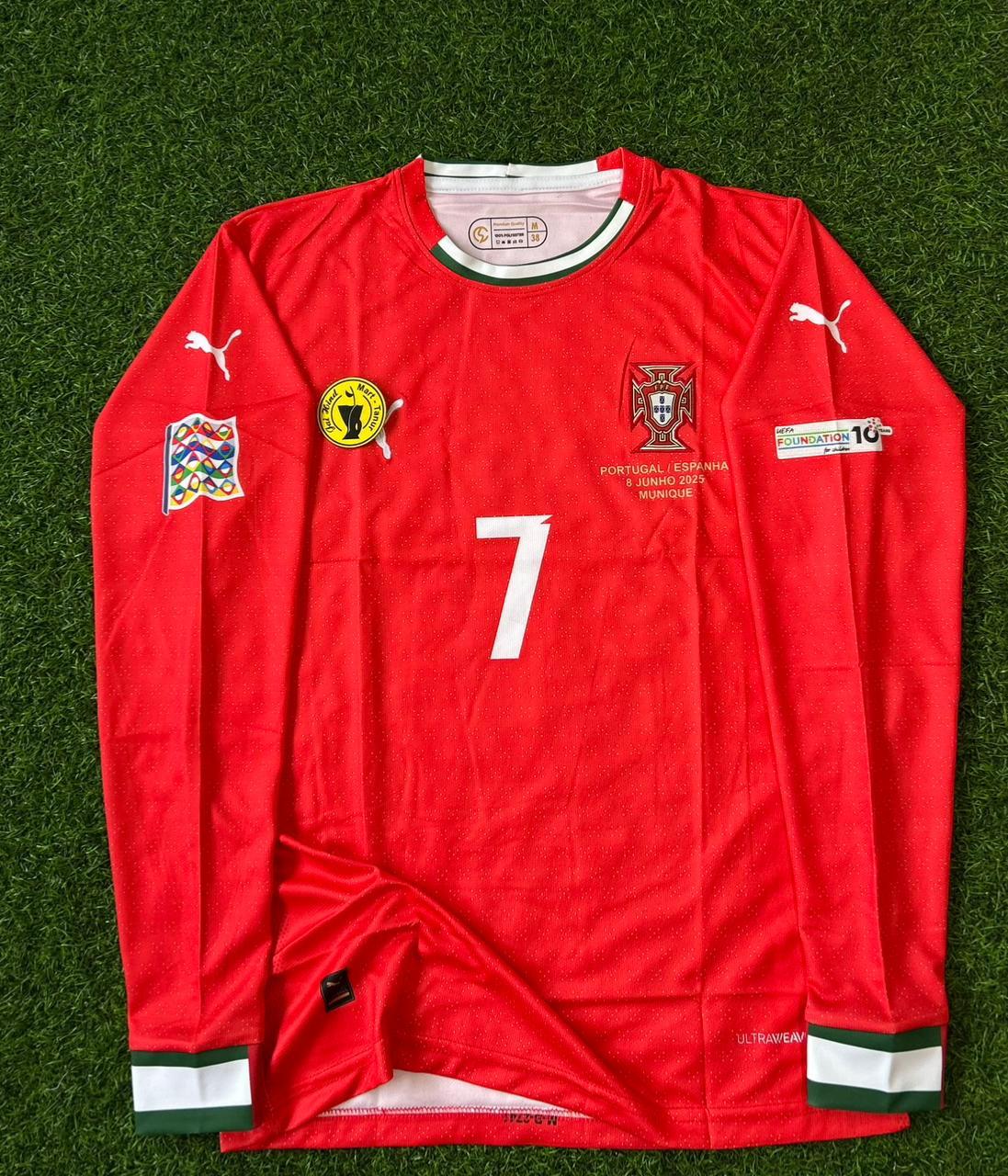 PORTUGAL 2024  NATION'S LEAGUE HOME KIT. FULLSLEEVE EMBROILEDERY