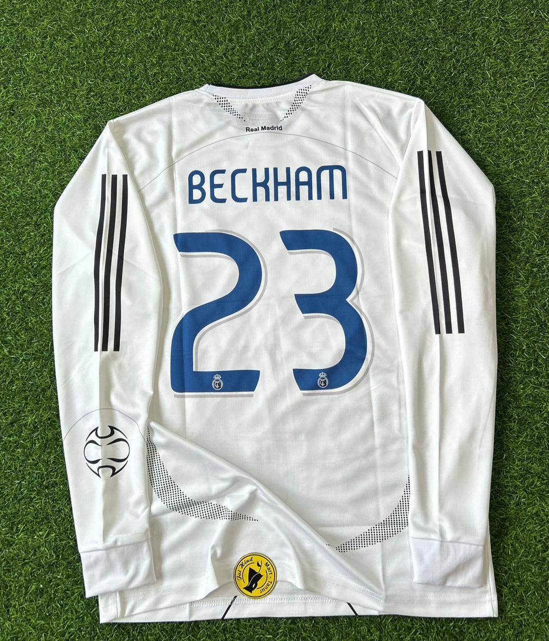 REAL MADRID 2006-2007 HOME KIT. FULLSLEEVE EMBROILEDERY