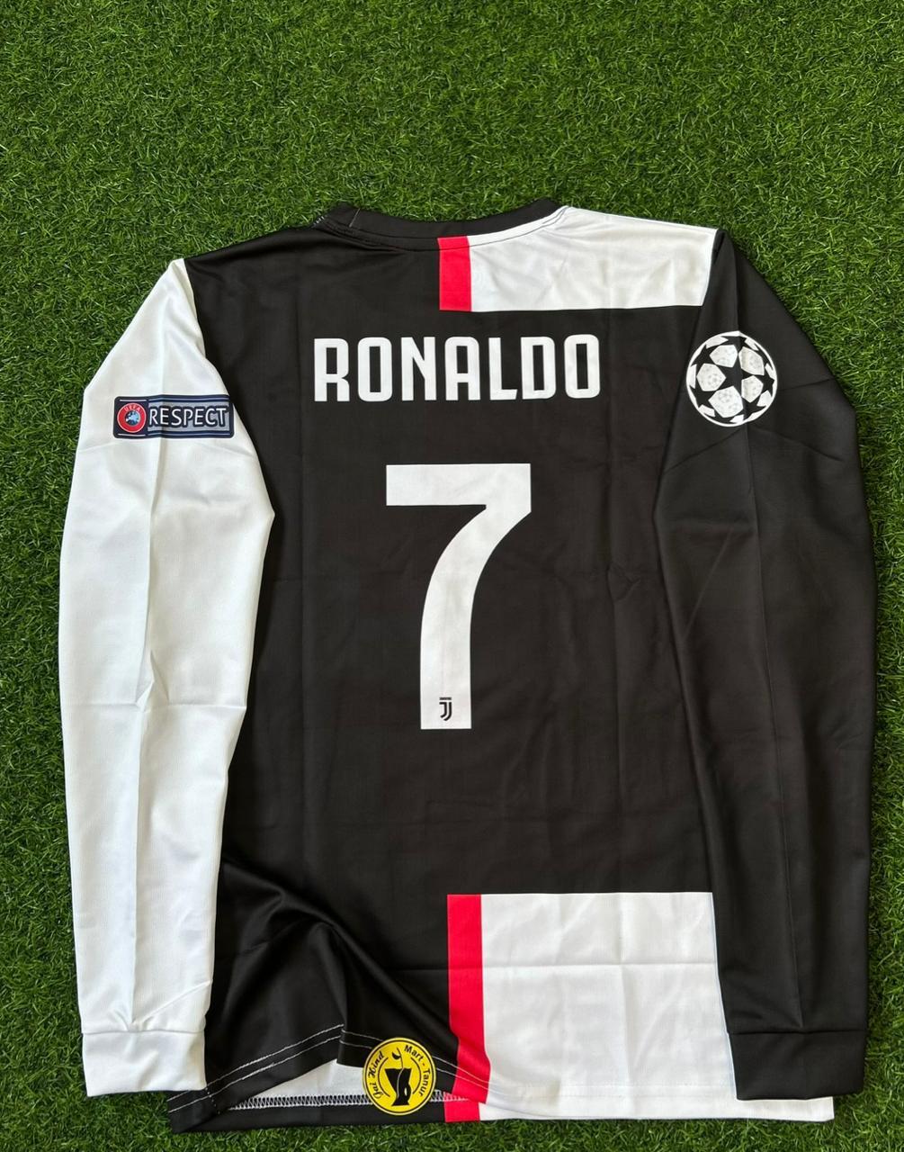 JUVENTUS 2019-20 HOME KIT. FULLSLEEVE EMBROILEDERY