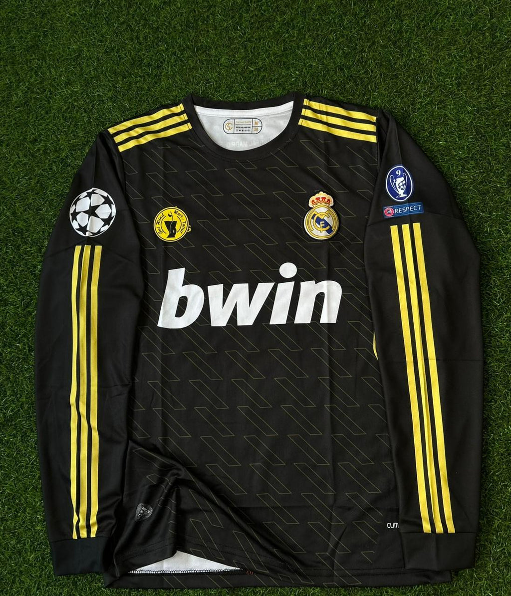REAL MADRID 2011-12 AWAY KIT. FULLSLEEVE EMBROILEDERY