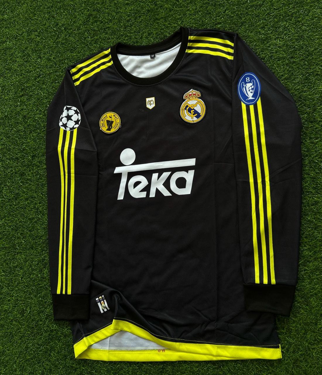 REAL MADRID 1999-00 AWAY KIT. FULLSLEEVE EMBROILEDERY