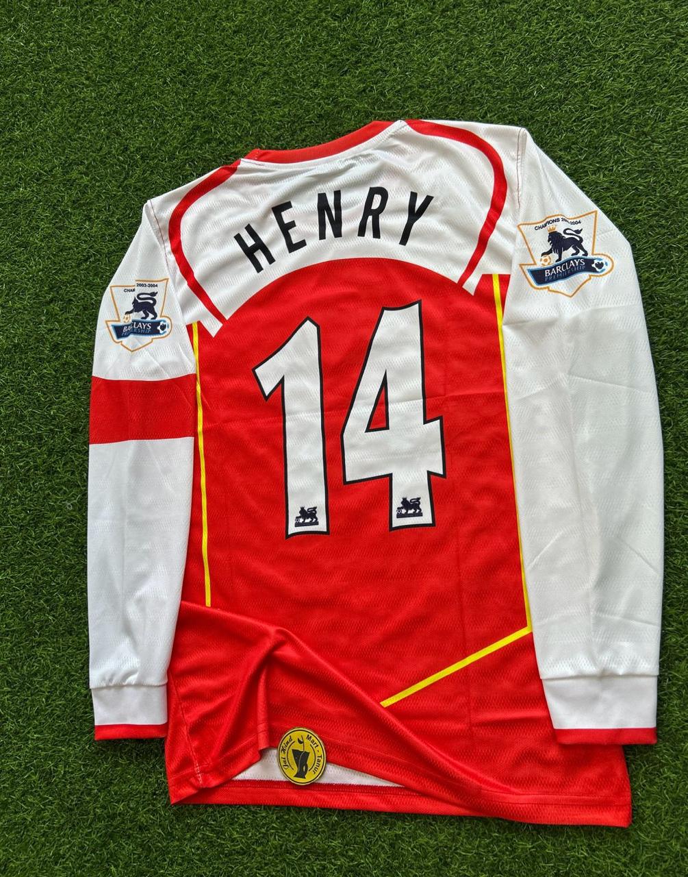 ARSENAL 2004-05 HOME KIT. FULLSLEEVE EMBROILEDERY
