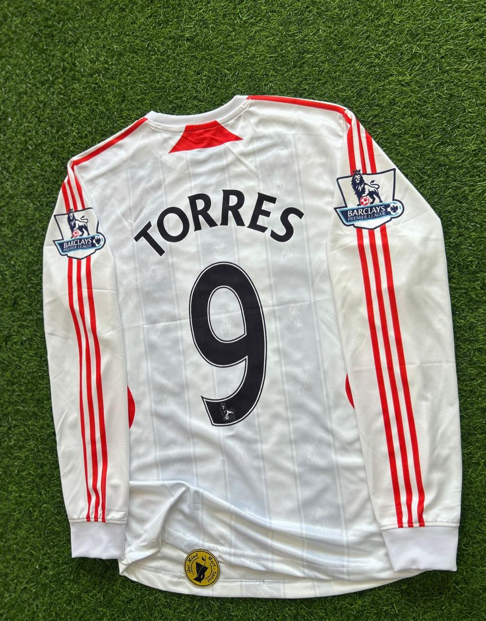 LIVERPOOL 2007-08 AWAY KIT. FULLSLEEVE EMBROILEDERY