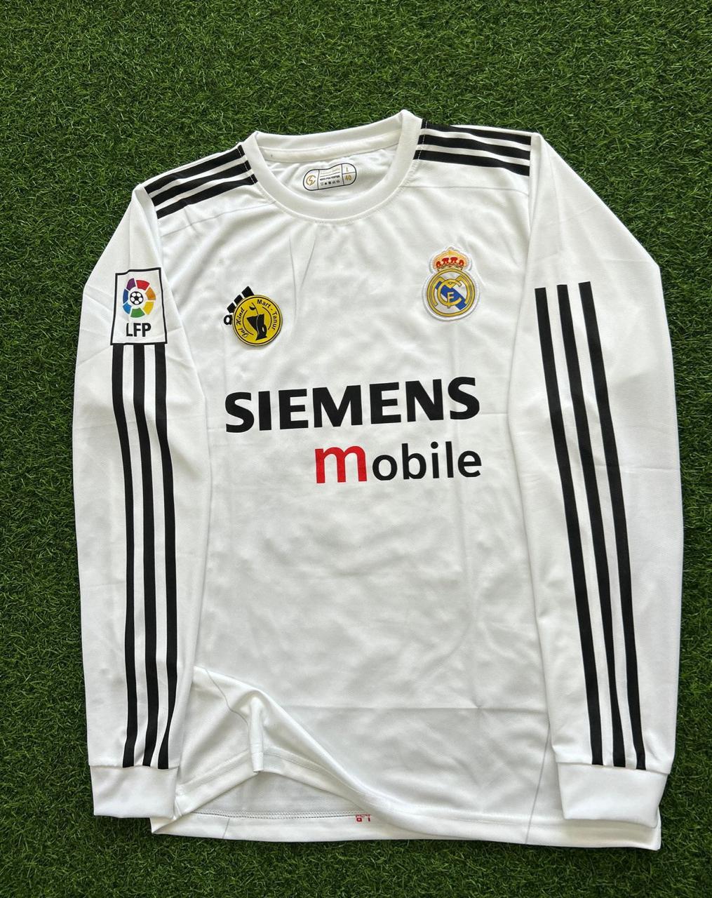 REAL MADRID 2003-04 HOME KIT. FULLSLEEVE EMBROILEDERY