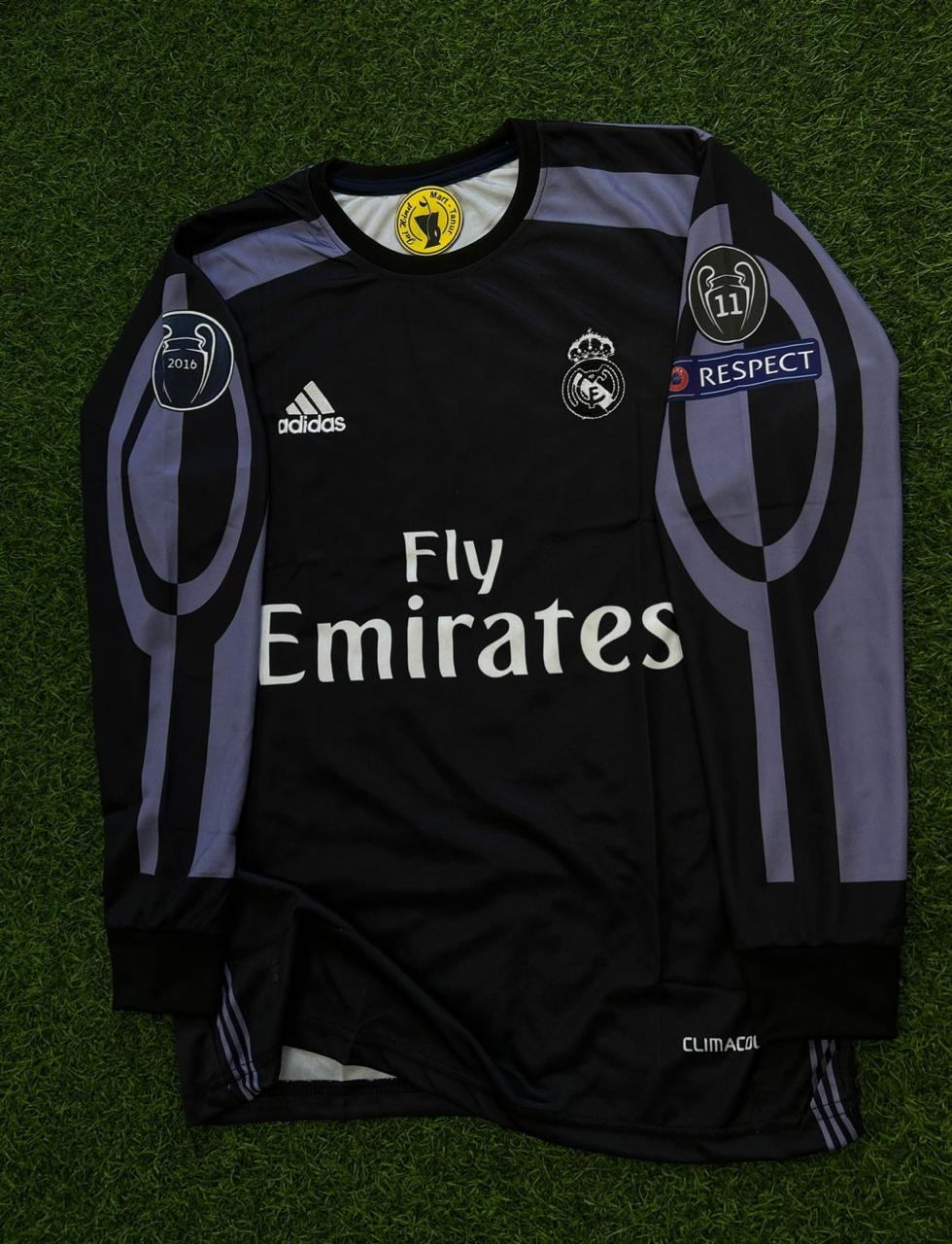REAL MADRID 2016-17 THIRD KIT. FULLSLEEVE EMBROILEDERY