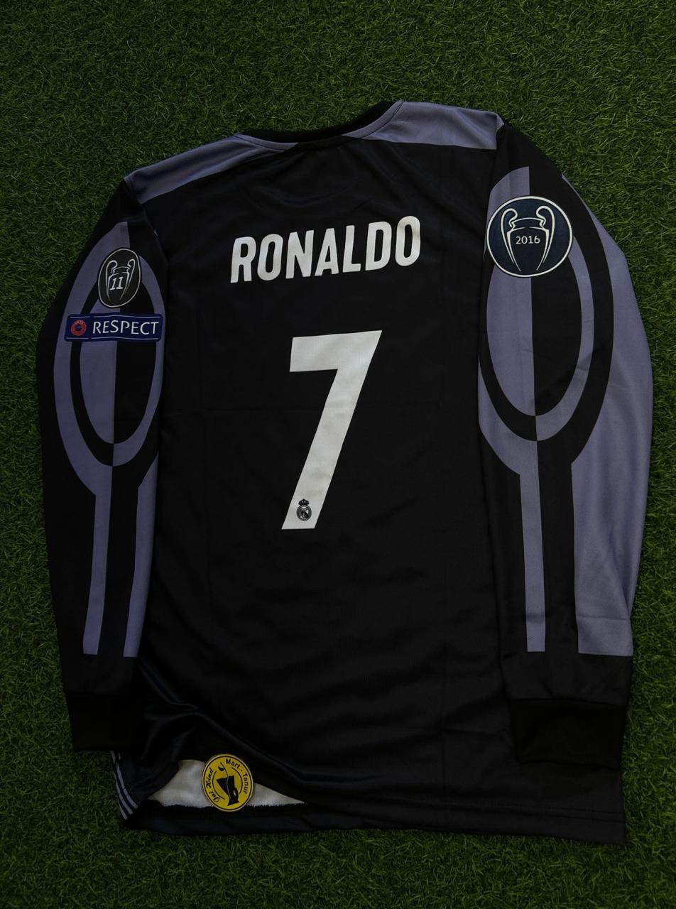 REAL MADRID 2016-17 THIRD KIT. FULLSLEEVE EMBROILEDERY