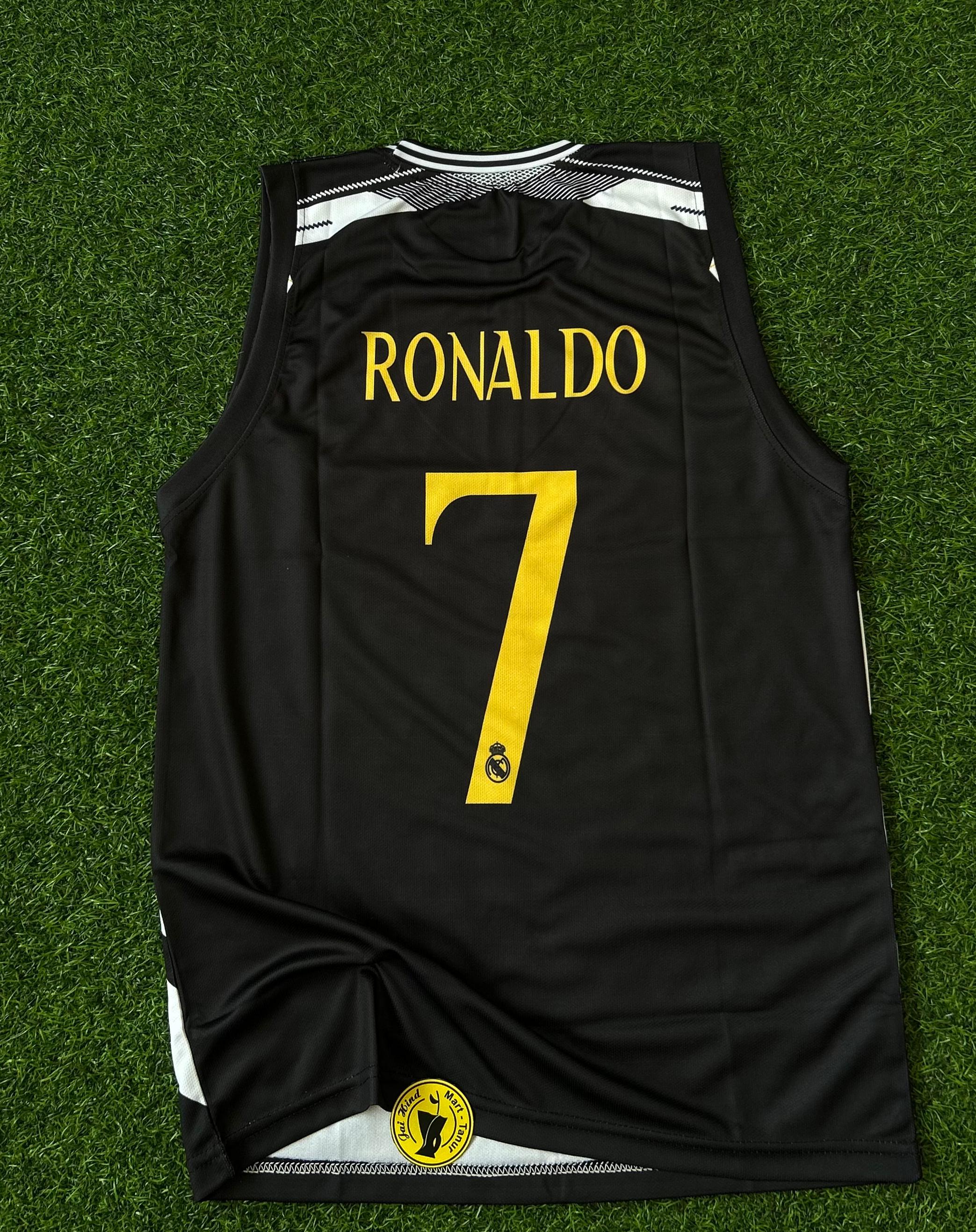 REAL MADRID RETRO SLEEVLESS KIT(RONALDO),FULLSUBLIMATION
