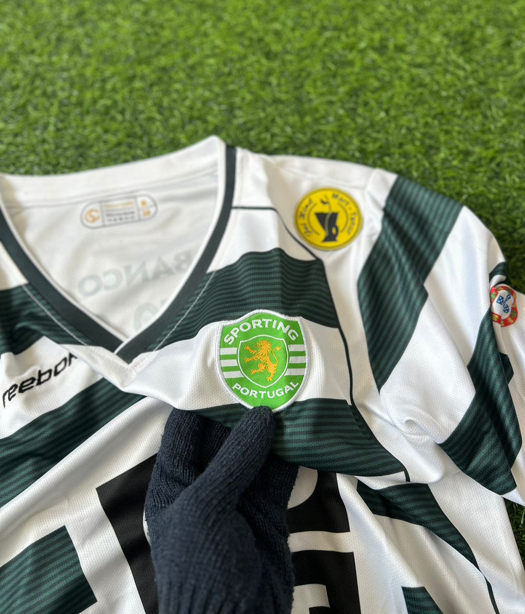 SPORTING CP 2001-03 HOME KIT, FULLSLEEVE EMBROIDERY