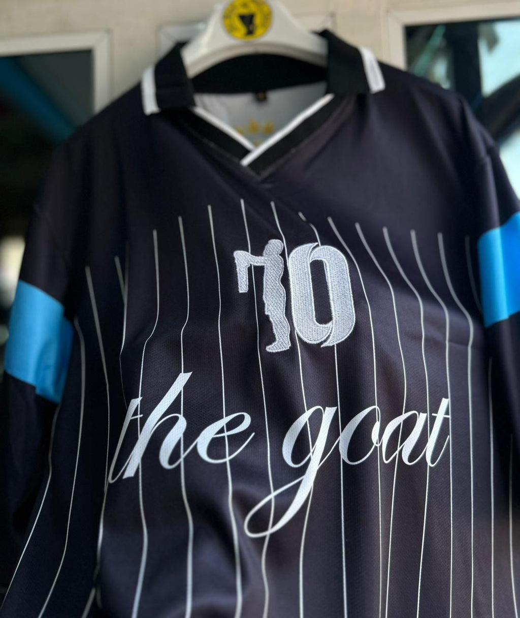 ARGENTINA SPECIAL EDITION,MESSI TRIBUTE . FIVESLEEVE POLO EMBROIDERY