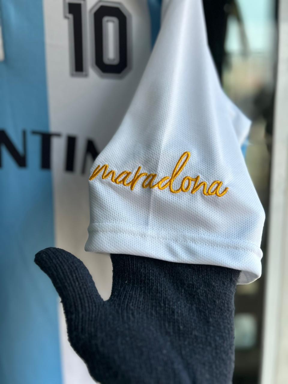 ARGENTINA SPECIAL EDITION,MARADONA&MESSI TRIBUTE ,FIVESLEEVE POLO EMBROIDERY