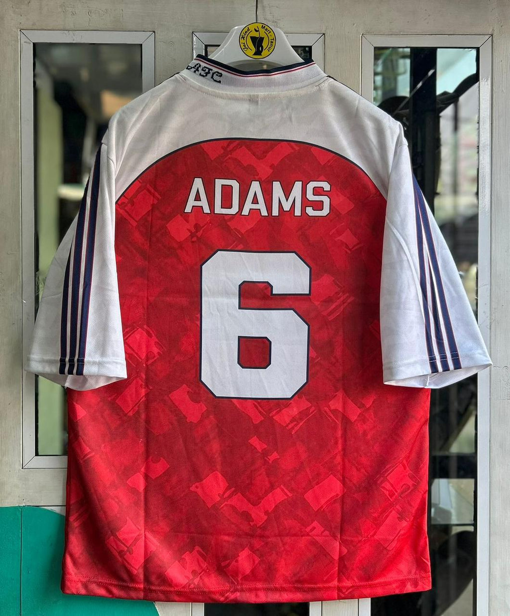 ARSENAL 1990-92 HOME KIT. FIVESLEEVE EMBROIDERY