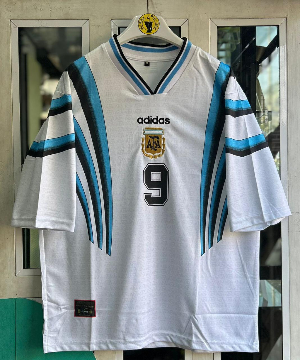 ARGENTINA 1997 THIRD KIT. FIVESLEEVE POLO EMBROIDERY