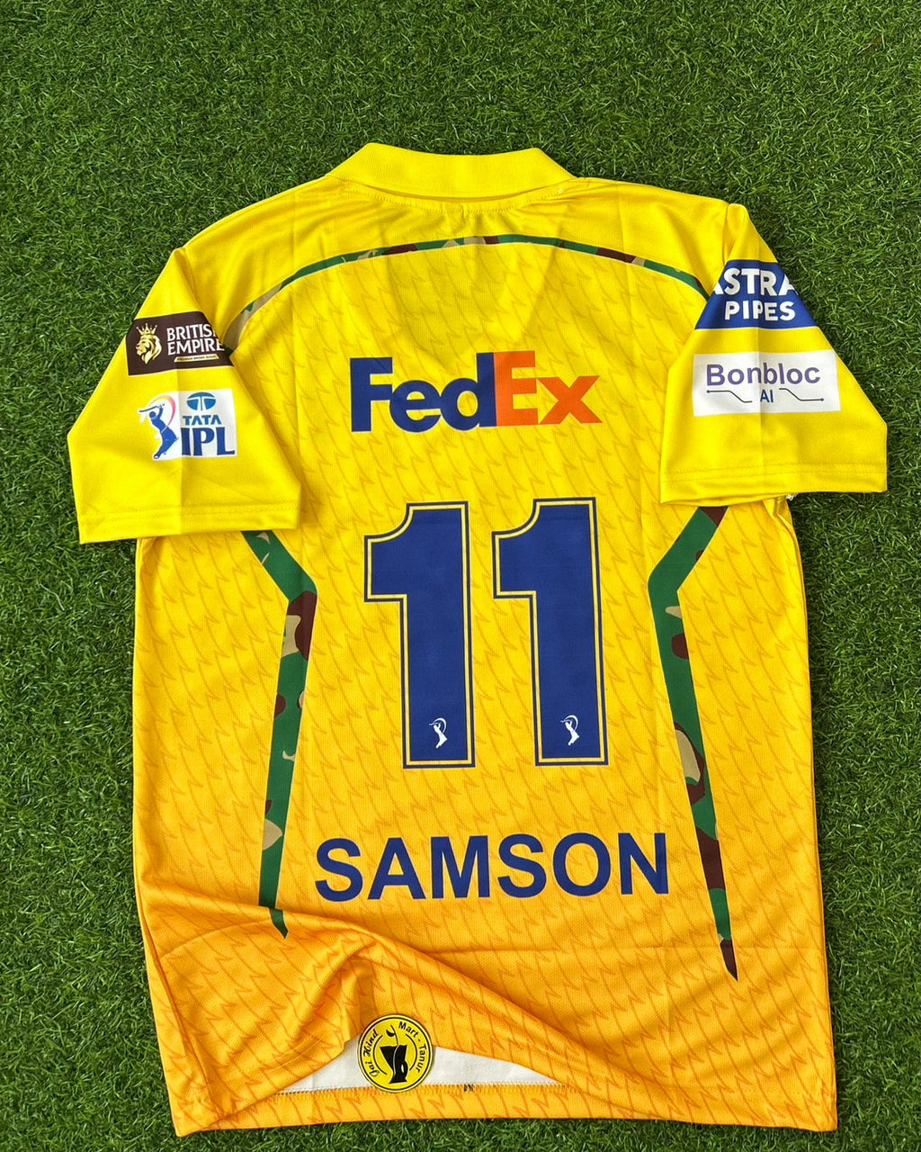 CHENNAI SUPER KING 2026 IPL, HALFSLEEVE POLO SUBLIMATION