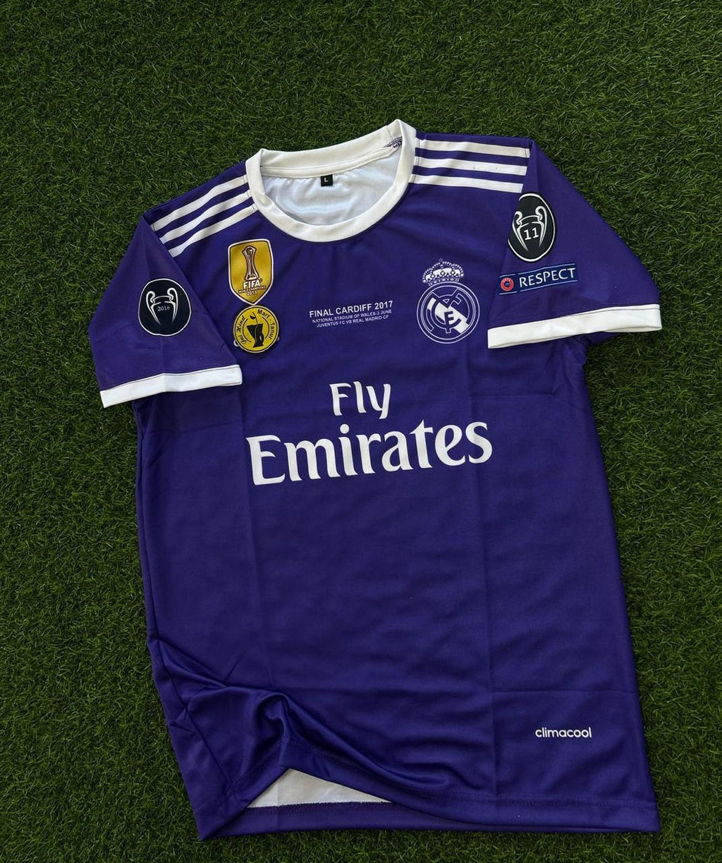REAL MADRID 2016-17 SEASON AWAY KIT. HALFSLEEVE SUBLIMATION