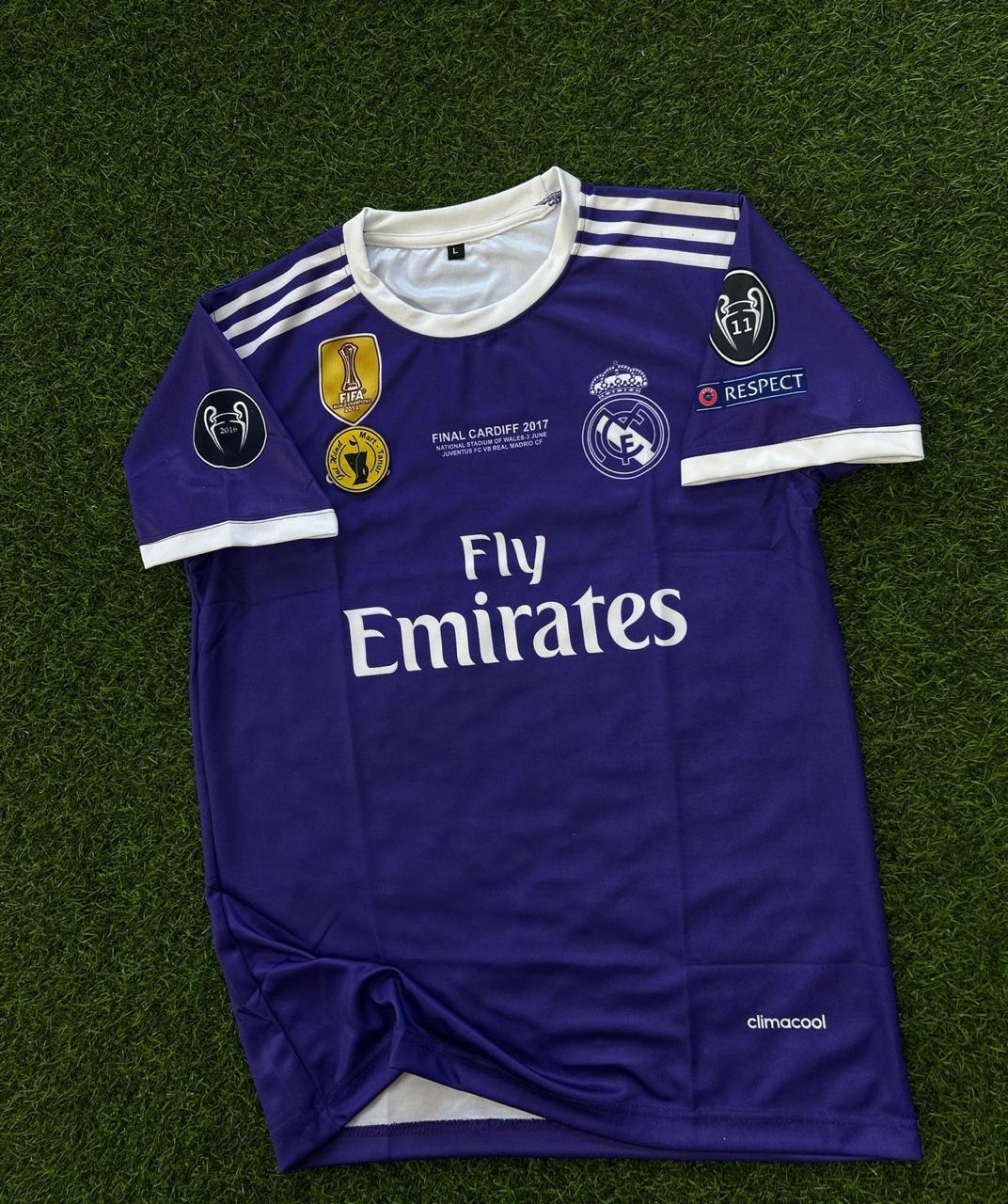 REAL MADRID 2016-17 SEASON AWAY KIT. HALFSLEEVE SUBLIMATION