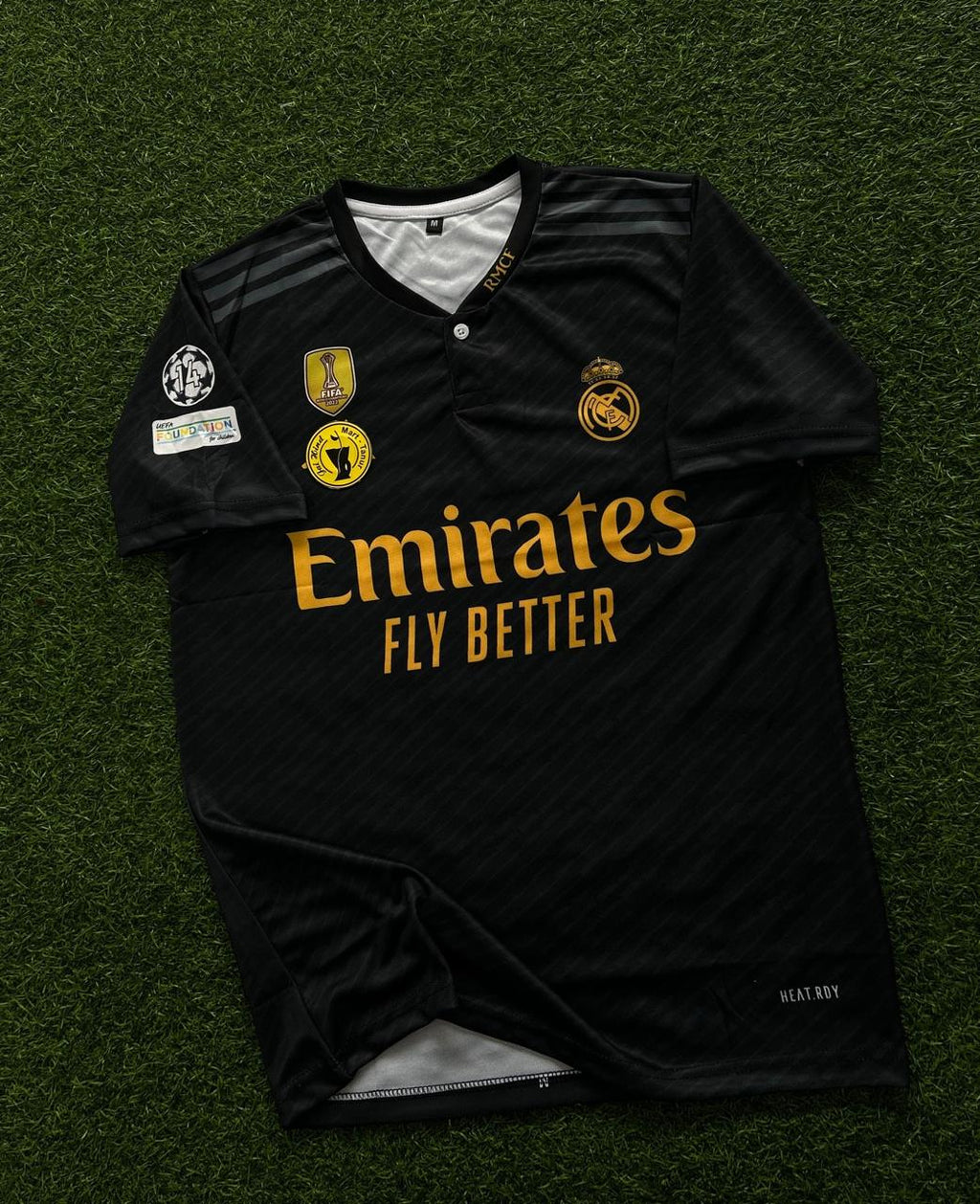 REAL MADRID 2023-24 SEASON THIRD KIT. HALFSLEEVE DUBLIMATION