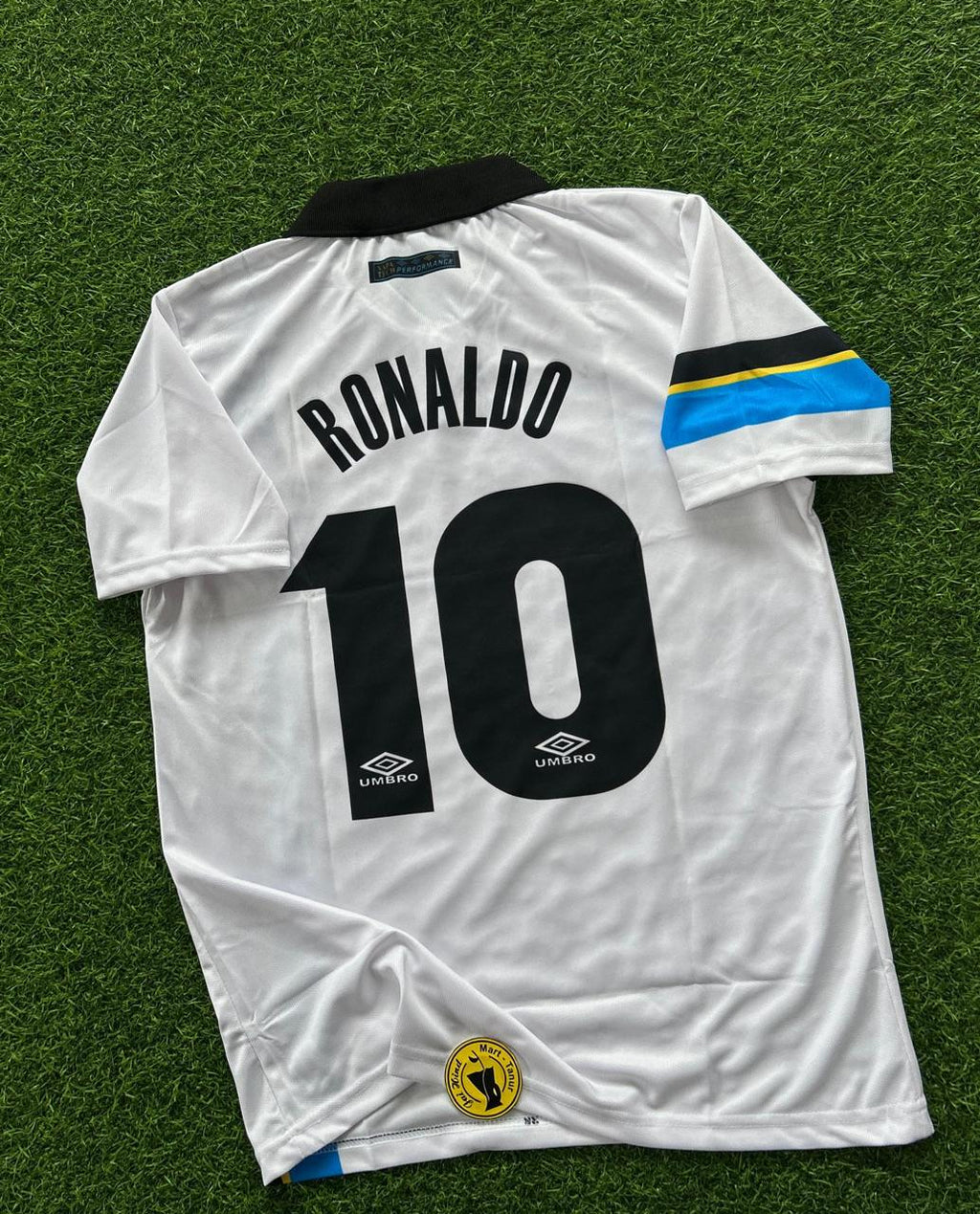 INTERMILAN 1997-98 SEASON AWAY KIT. HALFSLEEVE POLO SUBLIMATION