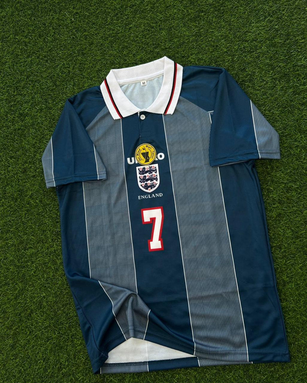 ENGLAND 1996 AWAY KIT. HALFSLEEVE POLO SUBLIMATION