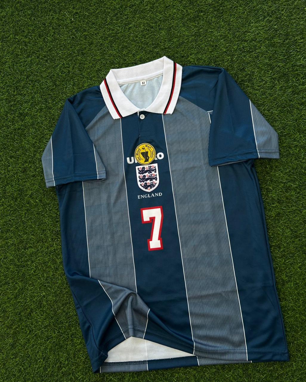 ENGLAND 1996 AWAY KIT. HALFSLEEVE POLO SUBLIMATION