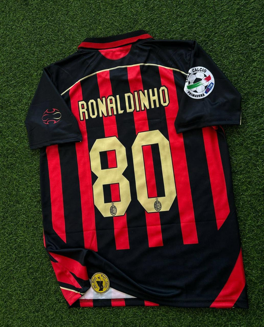 AC MILAN 2006-07 HOME KIT. HALFSLEEVE POLO SUBLIMATION
