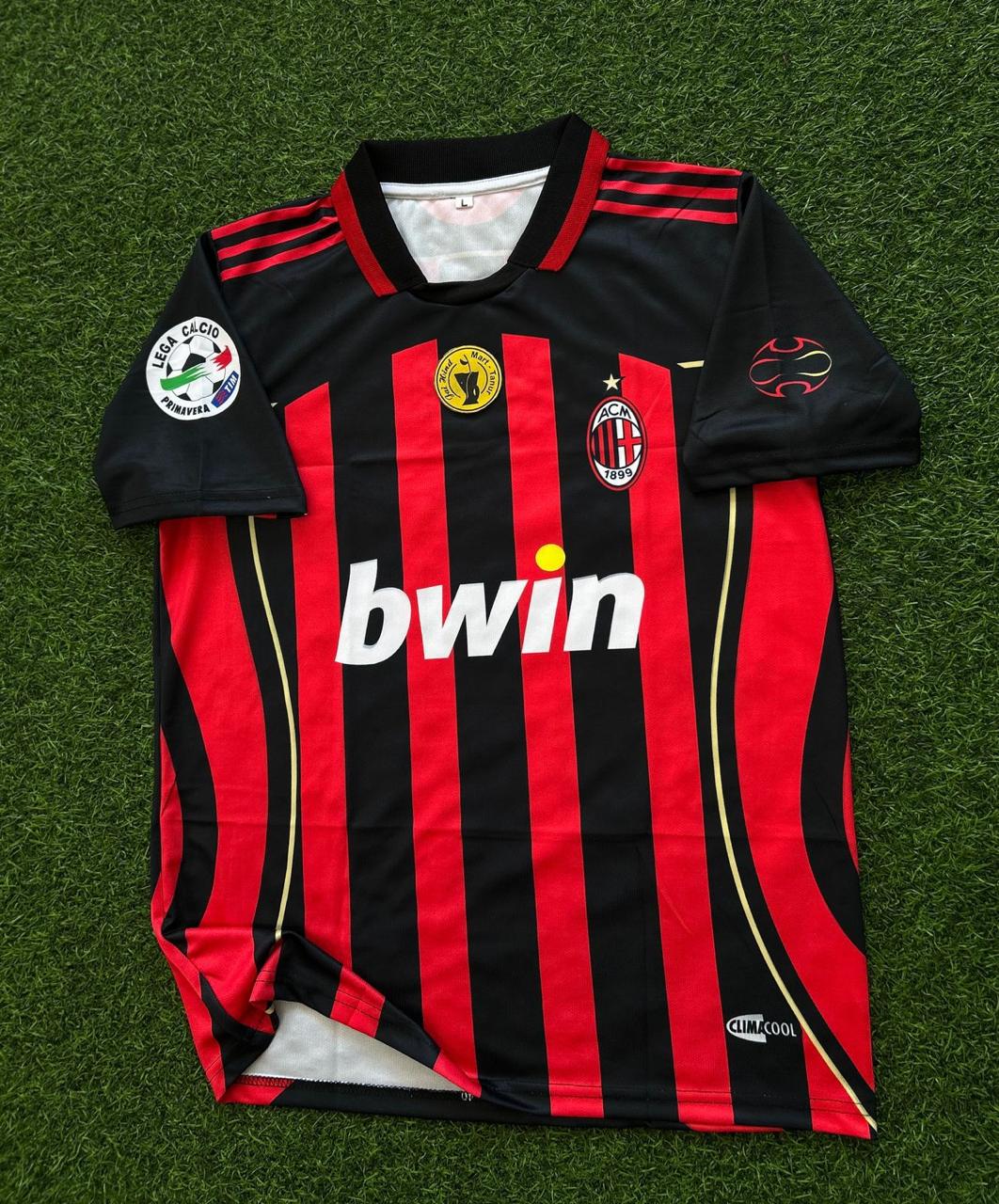 AC MILAN 2006-07 HOME KIT. HALFSLEEVE POLO SUBLIMATION