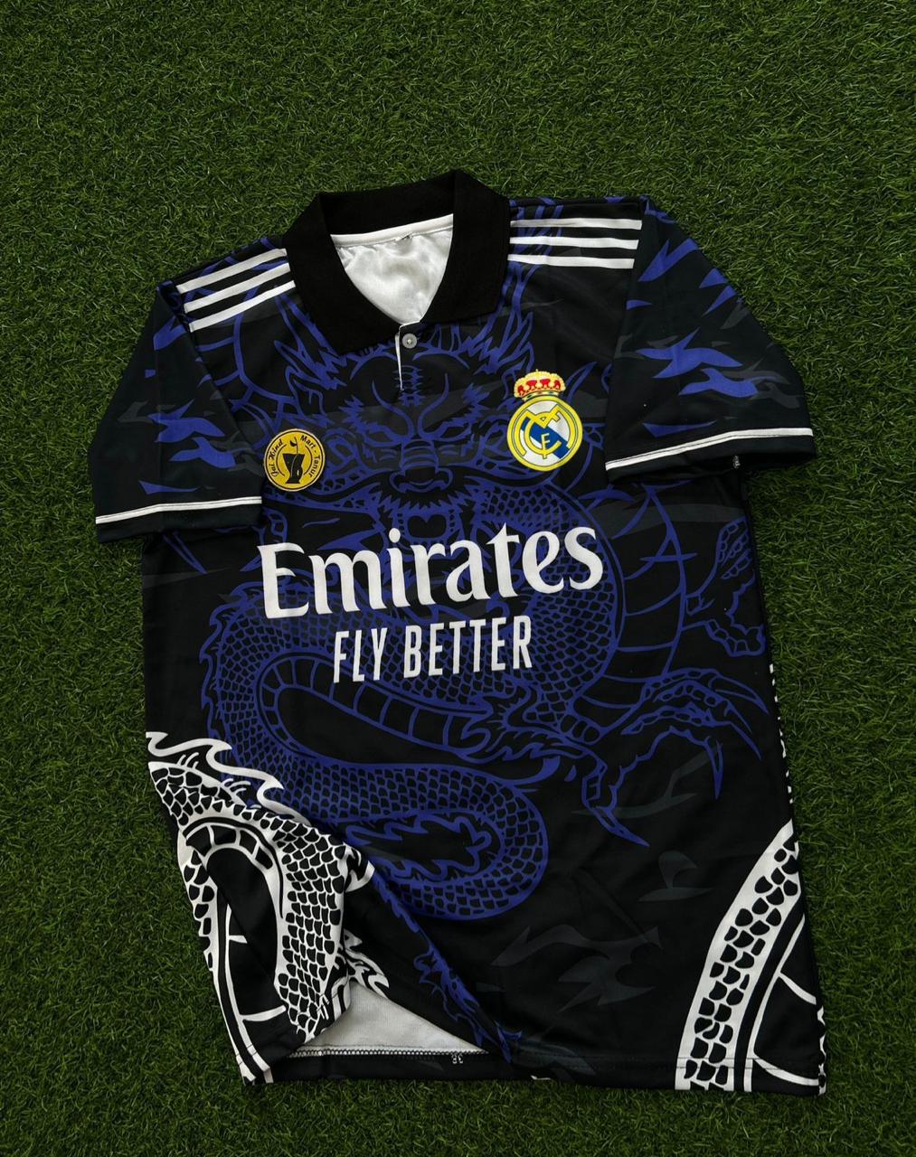 REAL MADRID BLUE DRAGON SPECIAL KIT. HALFSLEEVE POLO SUBLIMATION