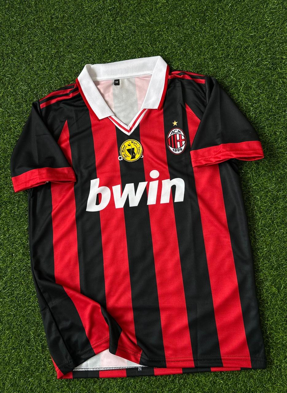 AC MILAN 2008-09 SEASON HOME KIT. HALFSLEEVE POLO SUBLIMATION