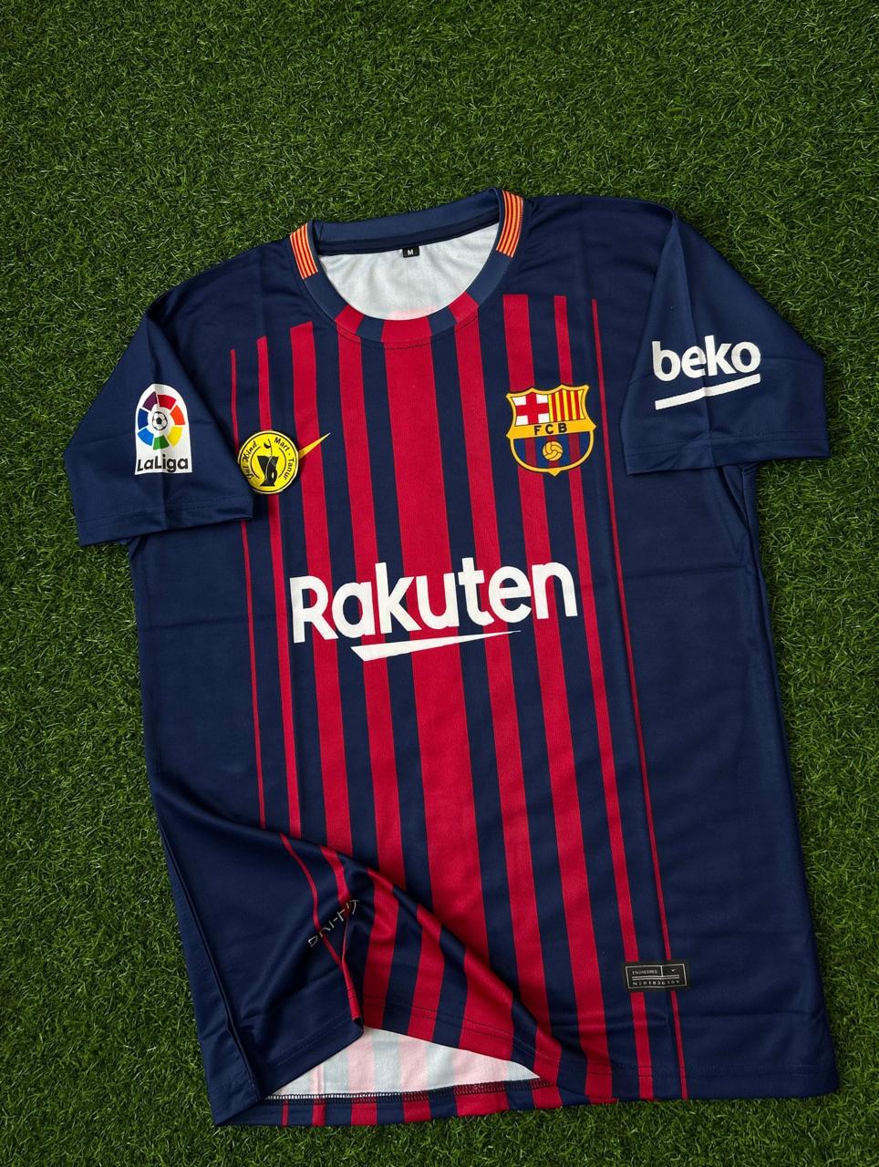 BARCELONA 2017-18 SEASON HOME KIT.HALFSLEEVE SUBLIMATION