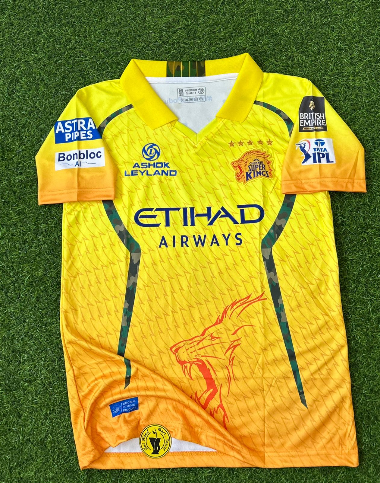 CHENNAI SUPER KINGS 2026 IPL KIT. HALFSLEEVE POLO EMBROIDERY