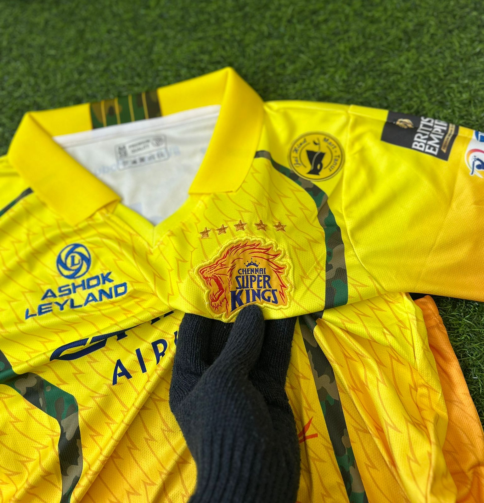 CHENNAI SUPER KINGS 2026 IPL KIT. HALFSLEEVE POLO EMBROIDERY
