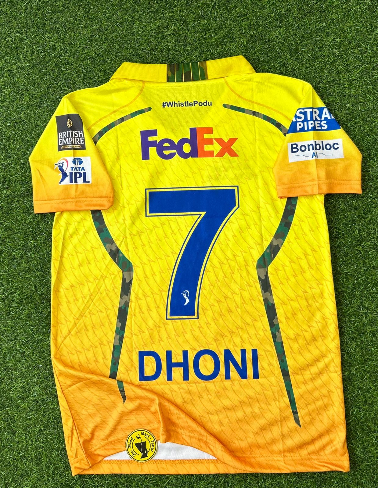 CHENNAI SUPER KINGS 2026 IPL KIT. HALFSLEEVE POLO EMBROIDERY