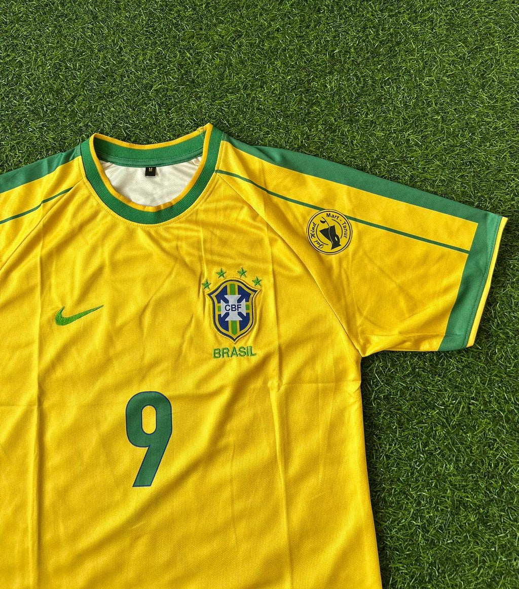 BRAZIL 1998 HOME KIT, HALFSLEEVE EMBROIDERY