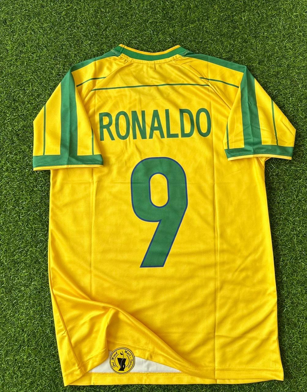 BRAZIL 1998 HOME KIT, HALFSLEEVE EMBROIDERY