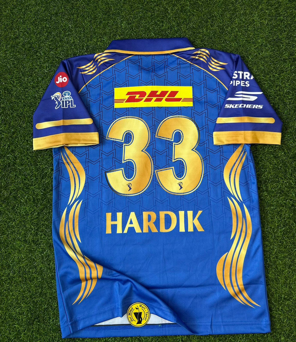 MUMBAI INDIANS 2026 IPL KIT, HALFSLEEVE POLO EMBROIDERY