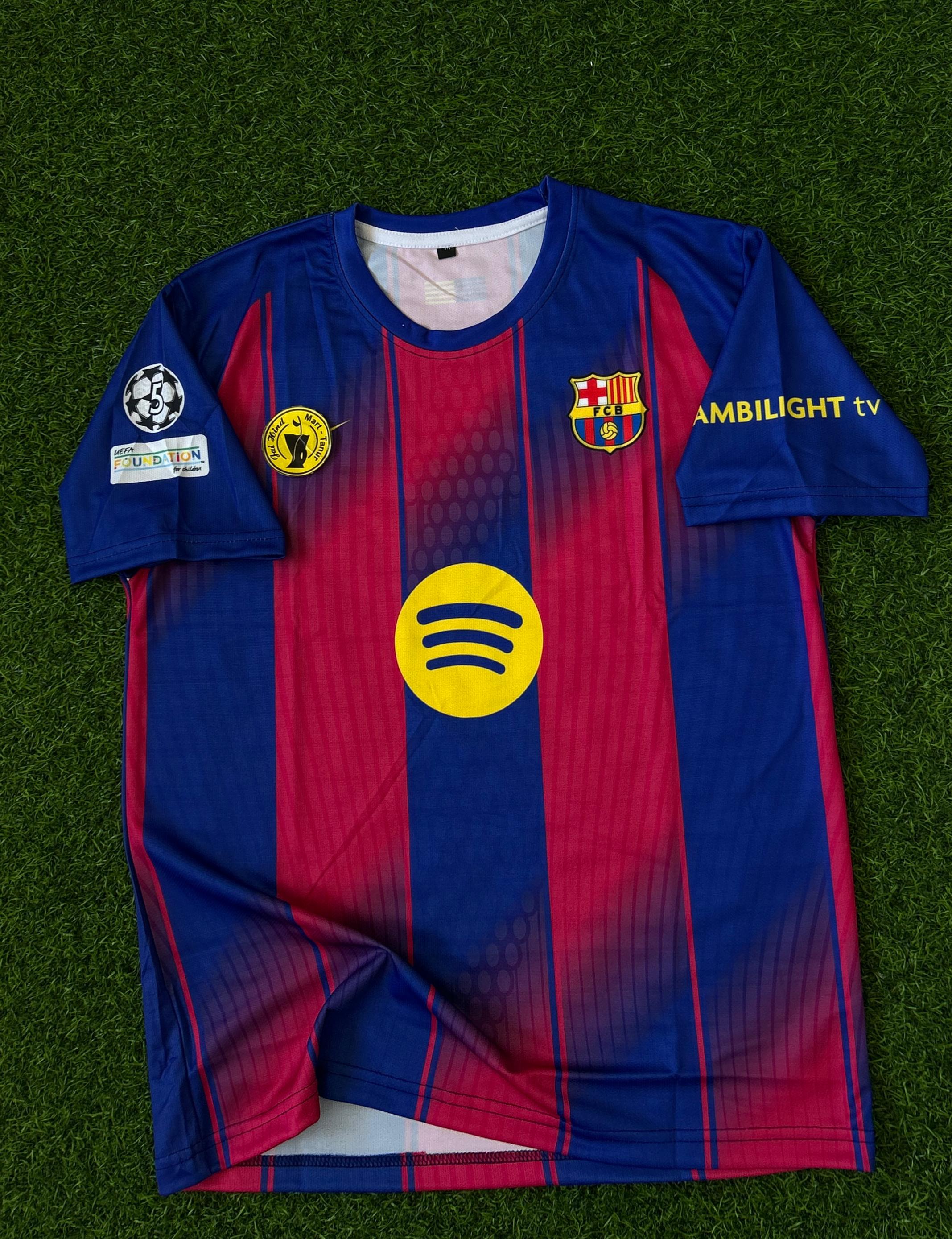 BARCELONA 2025-26 SEASON HOME KIT, HALFSLEEVE SUBLIMATION