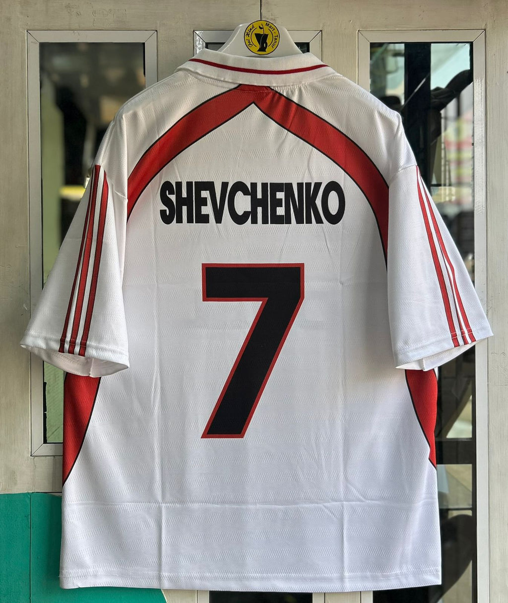 AC MILAN 2000-02 AWAY KIT, FIVESLEEVE POLO EMBROIDERY
