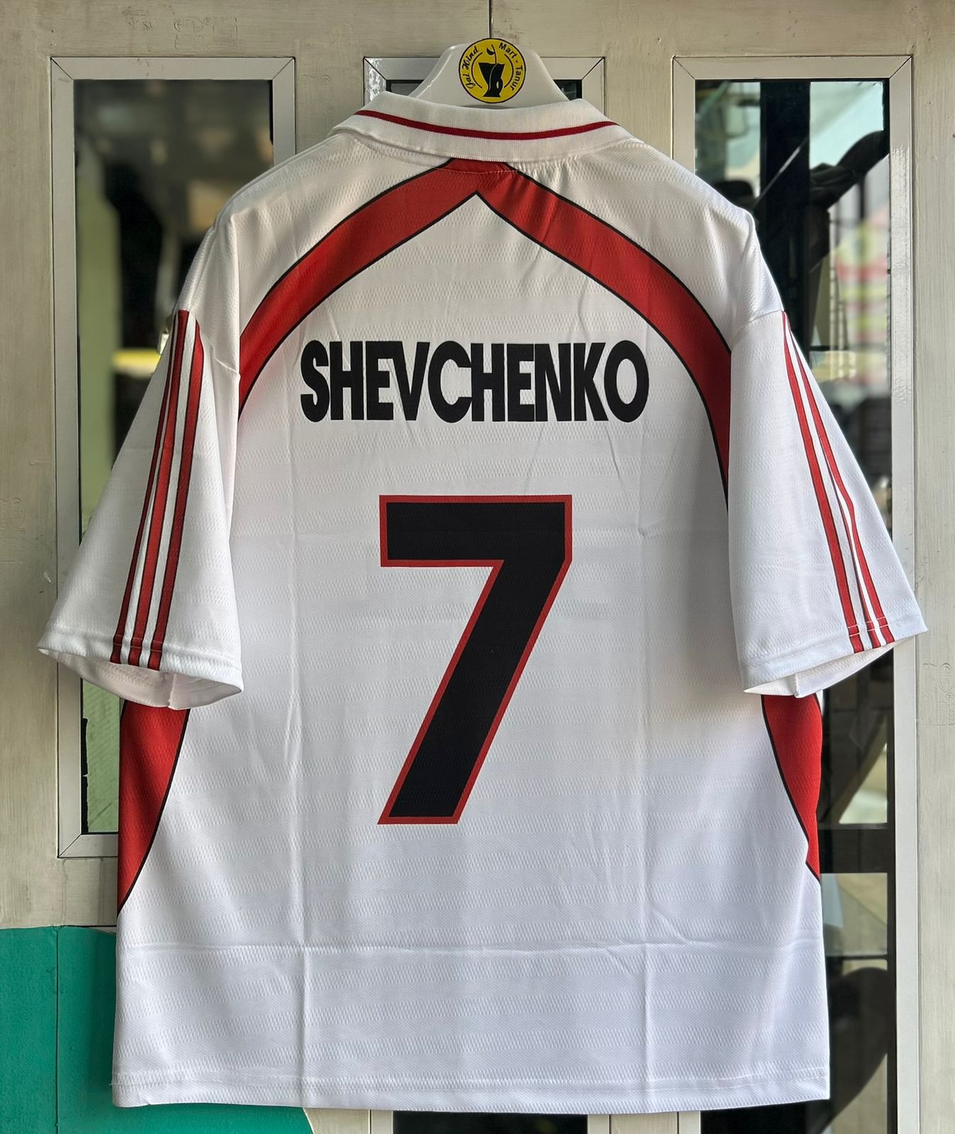AC MILAN 2000-02 AWAY KIT, FIVESLEEVE POLO EMBROIDERY