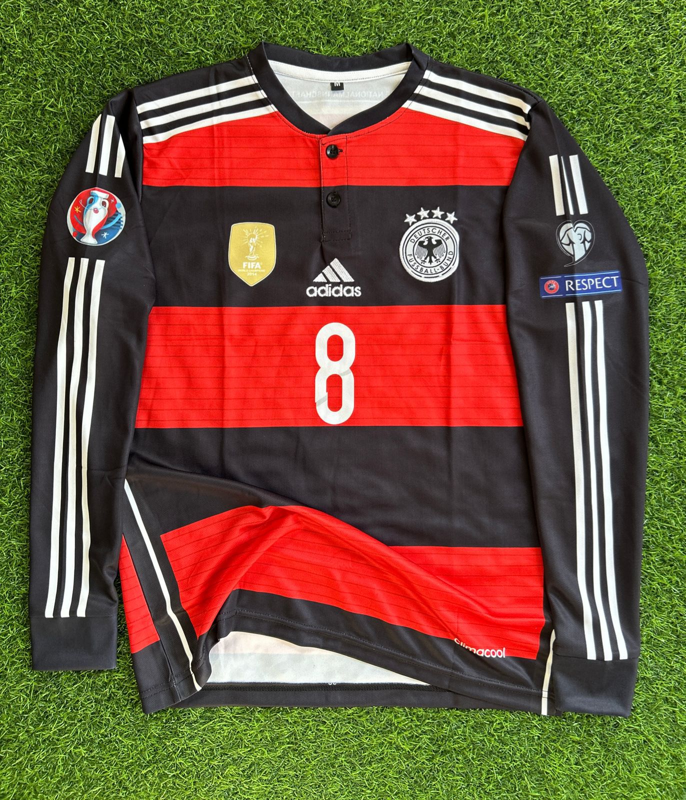 GERMANY 2014 WORLD CUP AWAY KIT,FULLSLEEVE POLO EMBROIDERY