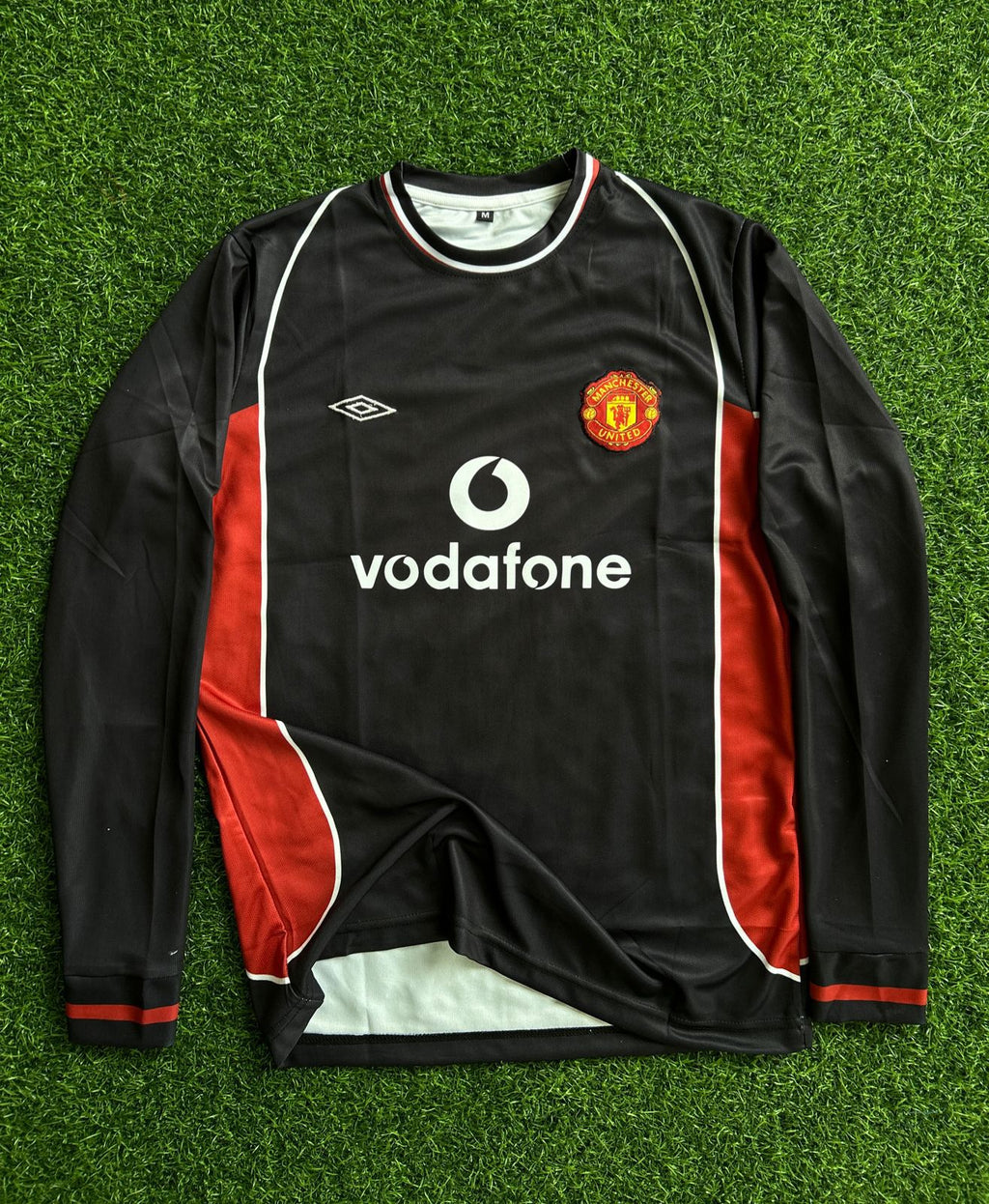 MAN UNITED 2000-01 THIRD KIT,FULLSLEEVE POLO EMBROIDERY