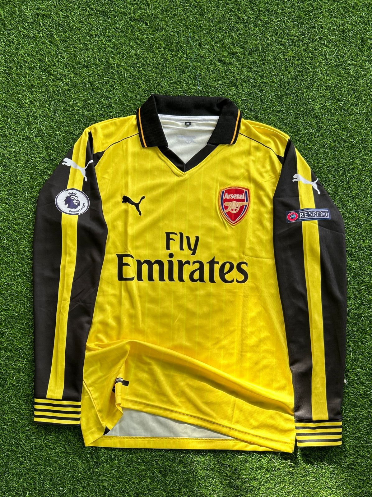ARSENAL 2016-17 SEASON AWAY KIT, POLO FULLSLEEVE EMBROIDERY