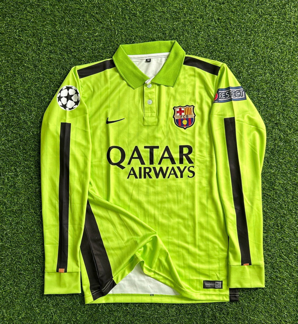 BARCELONA 2014-15 THIRD KIT, FULLSLEEVE POLO EMBROIDERY
