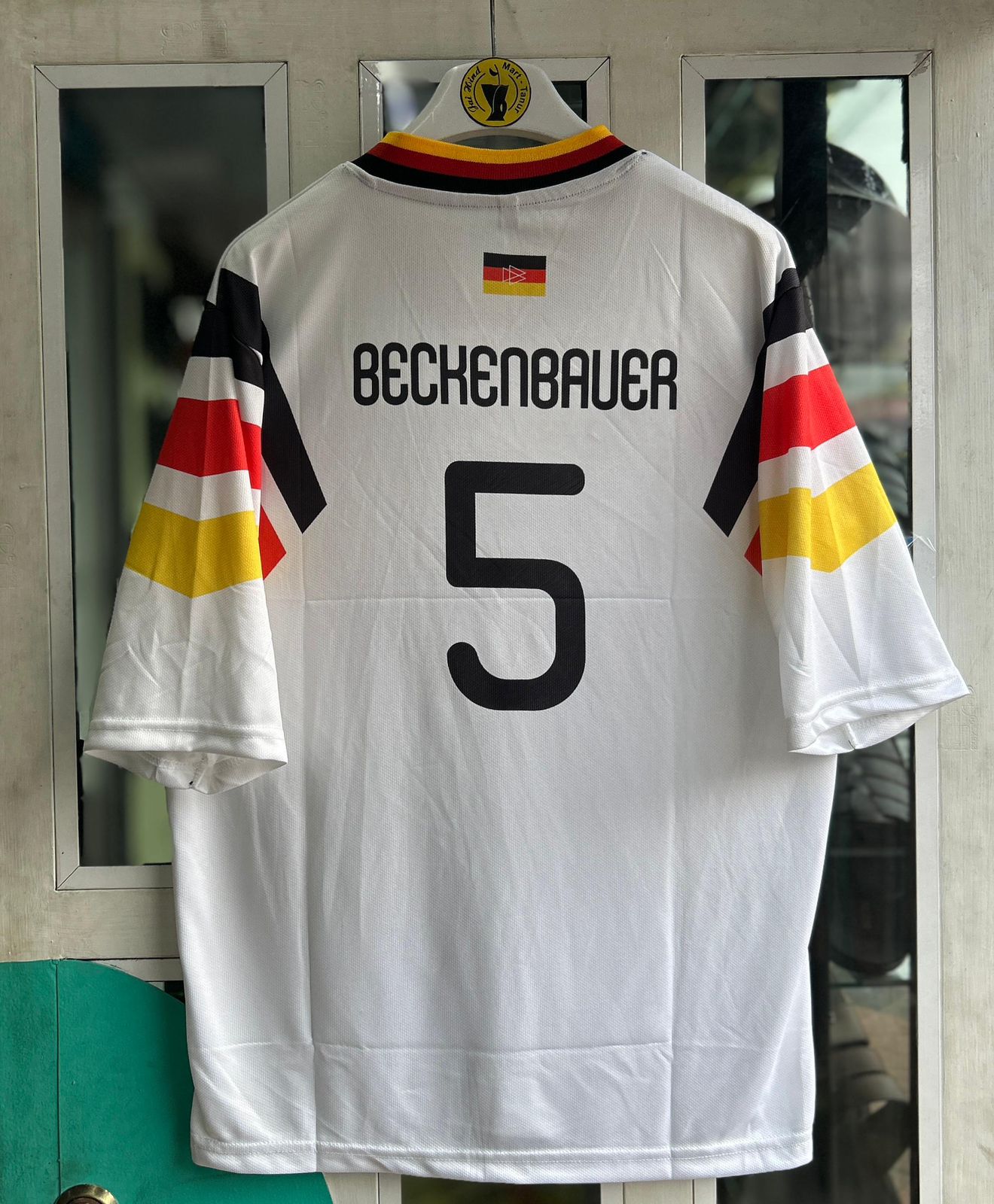 GERMANY 1996 HOME KIT, FIVESLEEVE EMBROIDERY