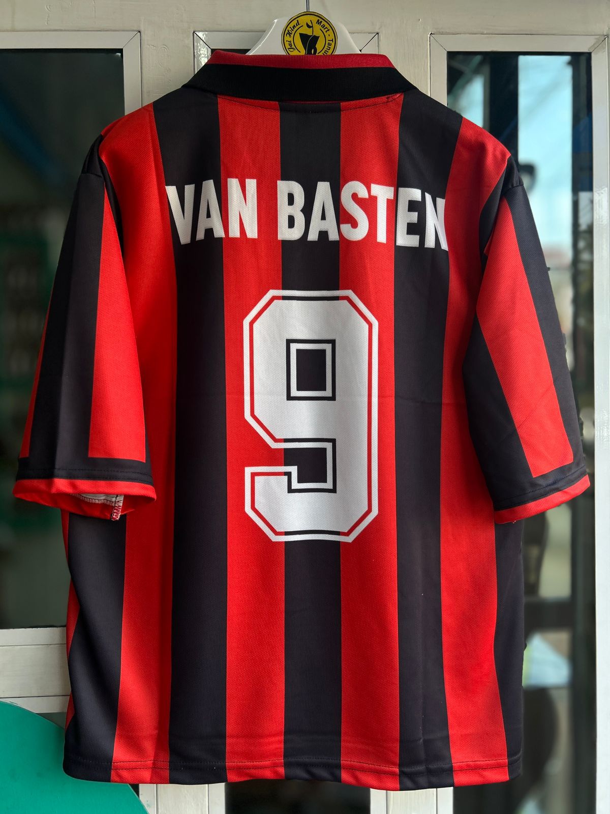 AC MILAN 1990-91 HOME KIT, FIVESLEEVE POLO EMBROIDERY