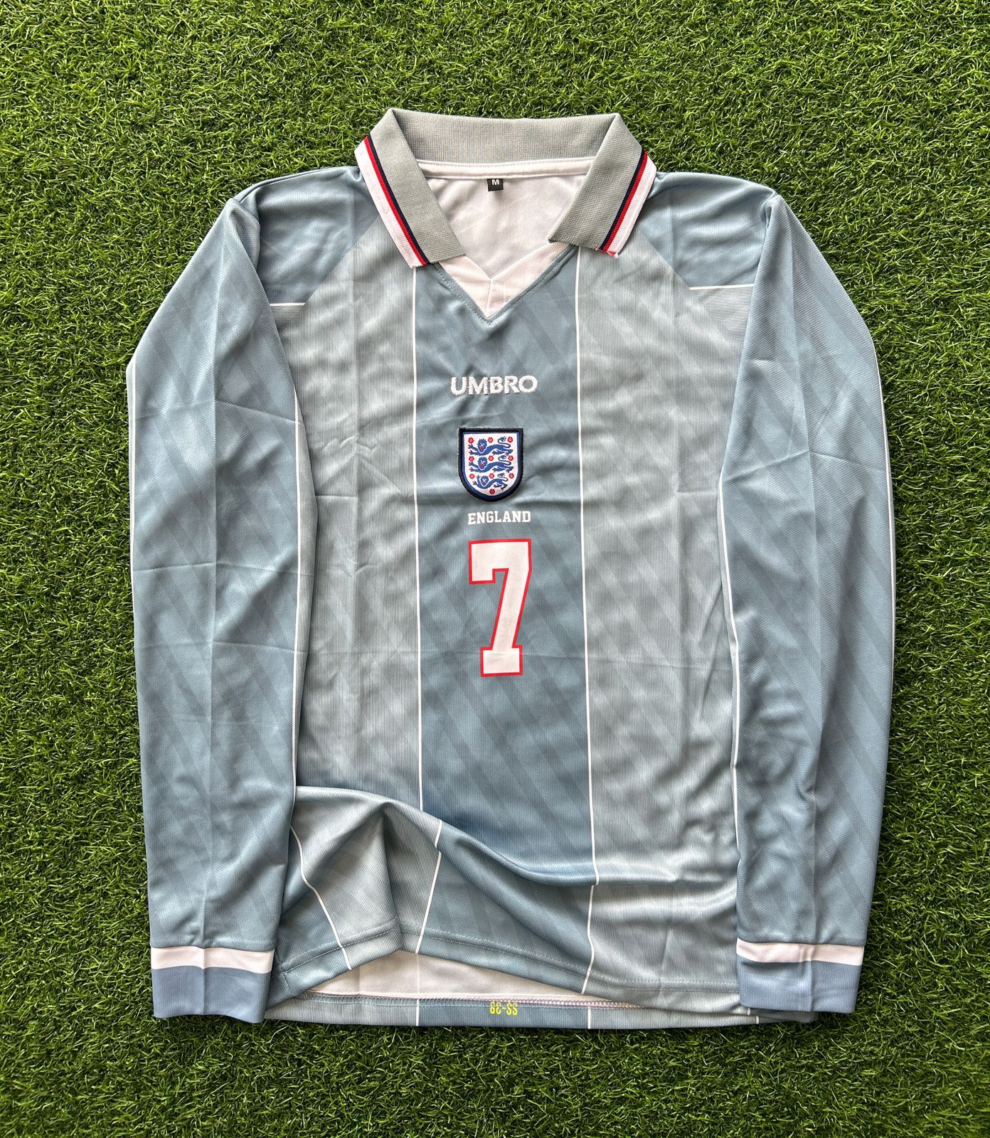 ENGLAND 1996 AWAY KIT, FULLSLEEVE POLO EMBROIDERY