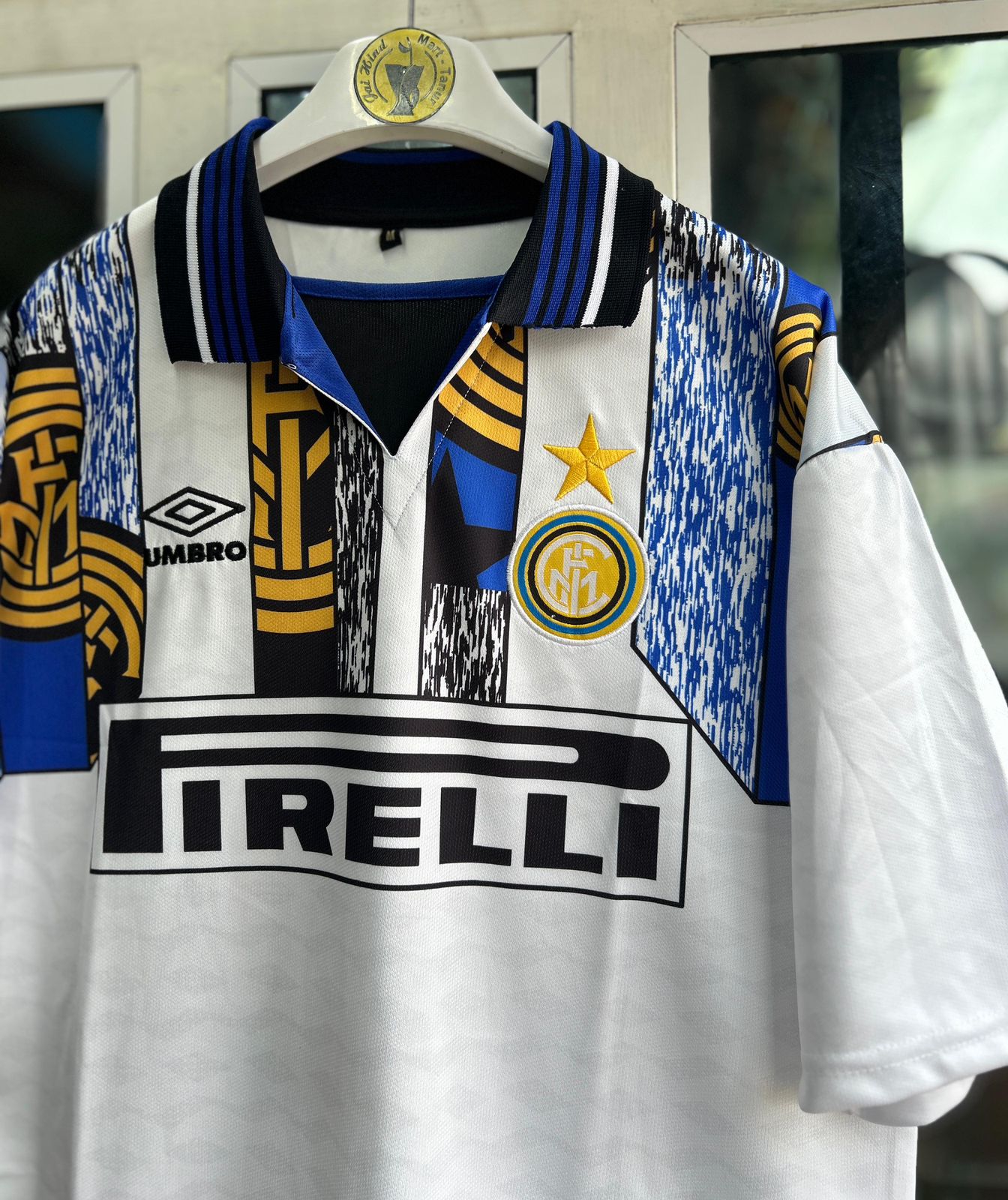 INTER MILAN 1995-96 AWAY KIT, FIVESLEEVE POLO EMBROIDERY – JAIHIND